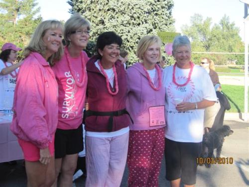 Willow Creek Race for the Cure organizers - Kim Conway, Linda Monson, Mary Beth Doerr, Mary Ann Martin & Donna Rood
